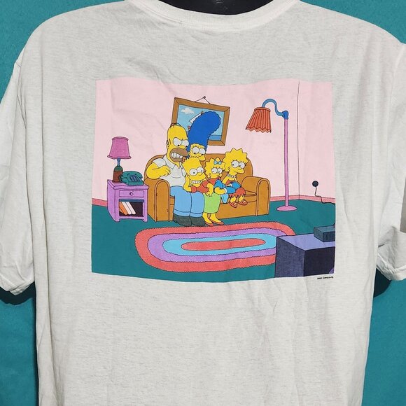 White Simpsons Nice Normal Family T-Shirt, Size XL - Picture 2 of 4